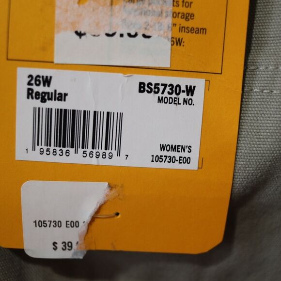 Carhartt Rugged Flex Canvass Work Short Womens Gray Khaki Hiking Walking Shorts - Picture 12 of 15